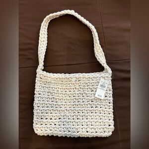 Aerie crochet shoulder bag new with tags